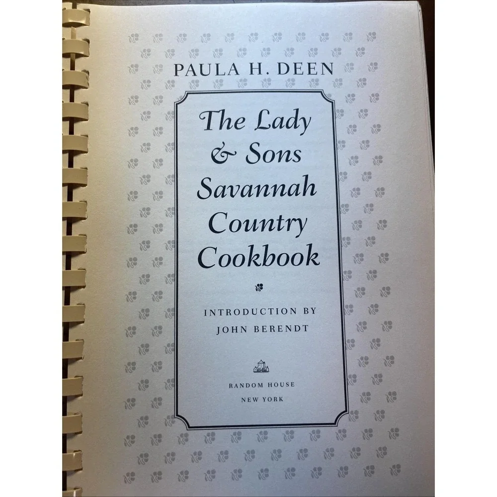 Vintage The Lady and Sons 1998 Paula Deen Country Cookbook Savannah Spiral Bound